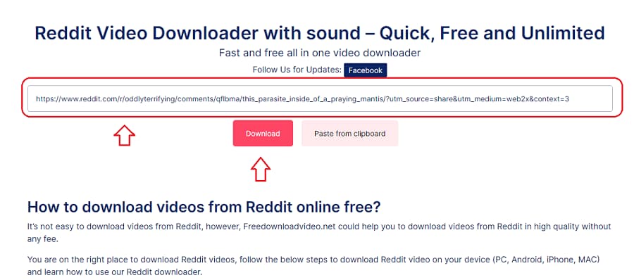 How to download Reddit video Step 2