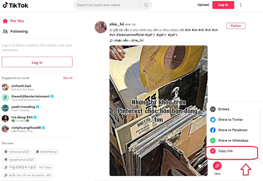 How to download tiktok video - Step 1
