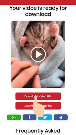 Step 3 Choose Pinterest video quality and format to save